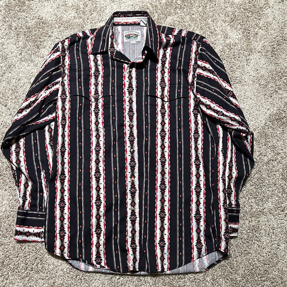 Cumberland Outfitters Western Shirt Size Large